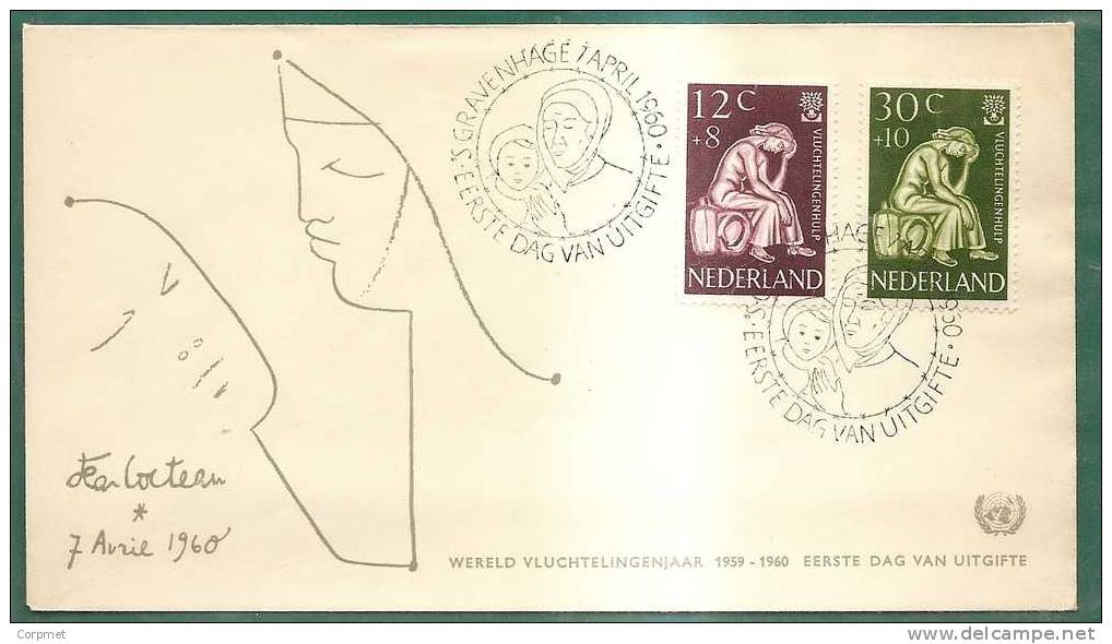 WORLD REFUGEE YEAR - ANNÉE MONDIALE Du RÉFUGIÉ  -  NEDERLAND 1960 FDC - Yvert # 717/718 - Vluchtelingen