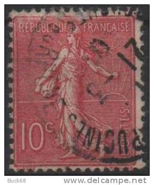 FRANCE 129 (o) Type Semeuse Sur Fond Ligné De Roty Gravée Par Mouchon (6) - Usados