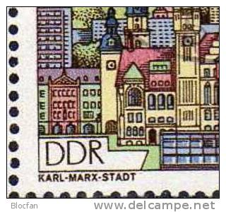 Rathaus Turm Ohne Begrenzung DDR 3176 I O 17€ Mit Vergleichsstück - Oddities On Stamps