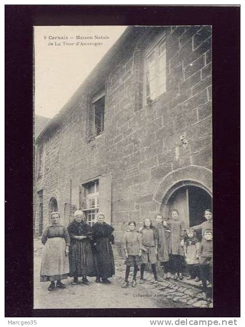 Carhaix Maison Natale De La Tour D'auvergne édit.auffret Melou N° 9 Animée Belle Carte - Carhaix-Plouguer