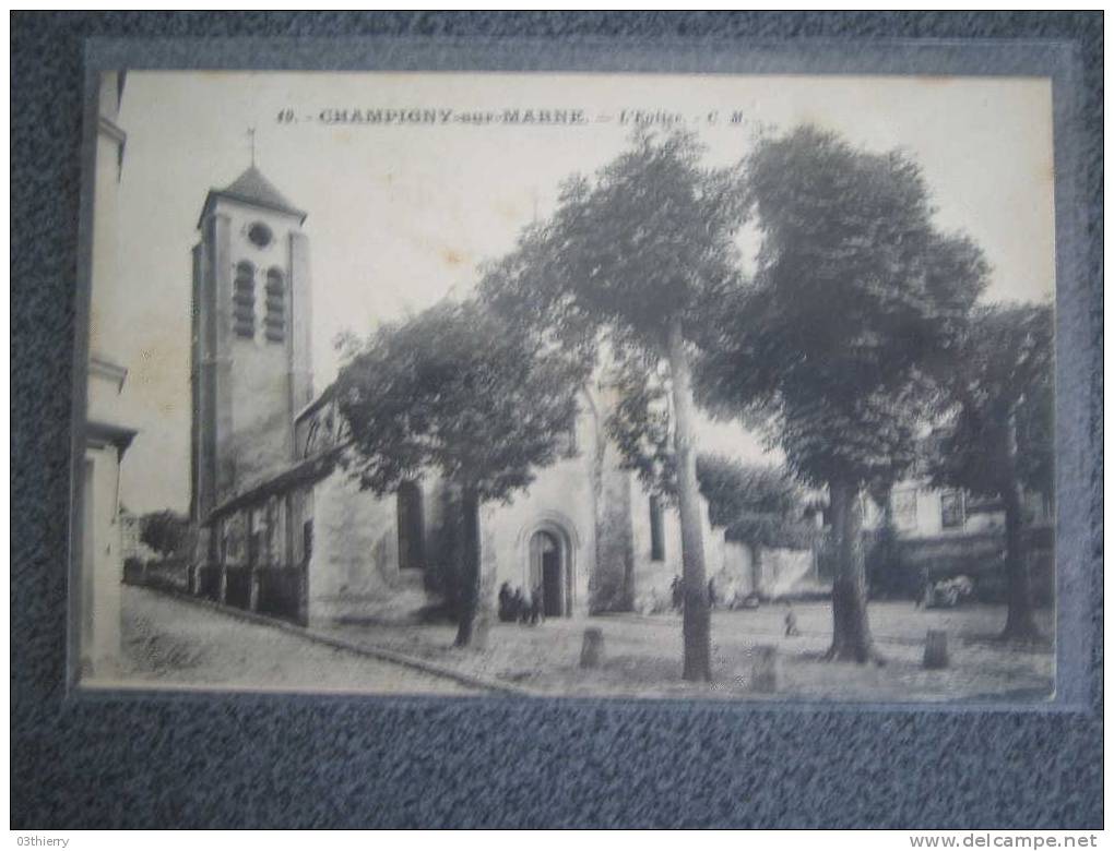 CPA-51-CHAMPIGNY SUR MARNE-L´EGLISE- - Champigny