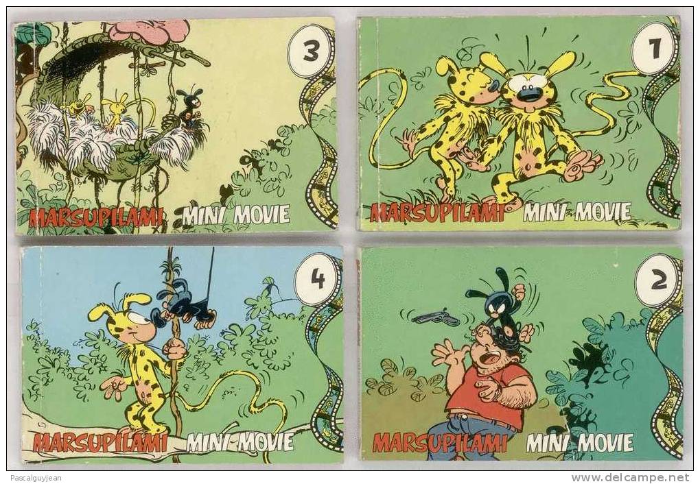 4 MINI MOVIE MARSUPILAMI - FRANQUIN - Franquin