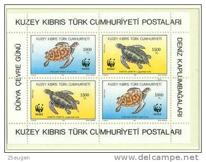 TURKISH CYPRUS 1992 MICHEL NO: Bl.11  MNH - Tortues