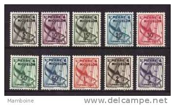 SPM  Taxe N 32. 41   Neuf * (avec Charniere) Sertie Compl. - Timbres-taxe