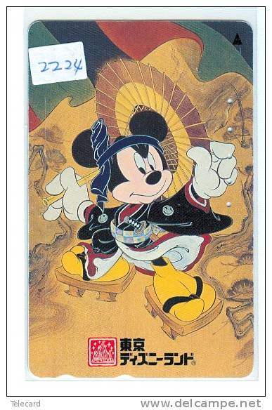 Télécarte DISNEY Japon (2224) * JAPAN * PHONECARD  * MICKEY MOUSE - Disney