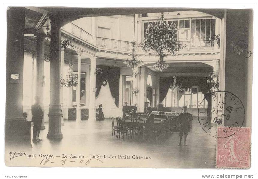 CPA DIEPPE - LE CASINO - LA SALLE DES PETITS CHEVAUX - Casinos