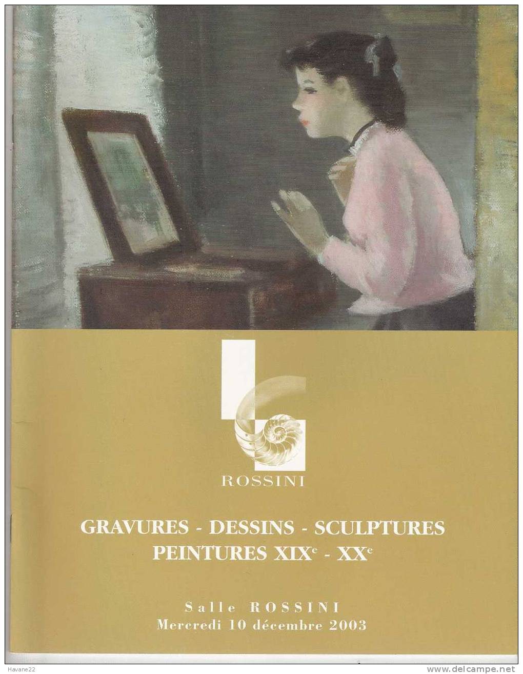 CATALOGUE VENTE GRAVURES DESSINS PEINTURES SCULTURES - Art