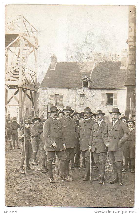 Carte Photo Ancienne Non Localisée - Groupe De Scouts (1) - Scoutisme - Scoutisme