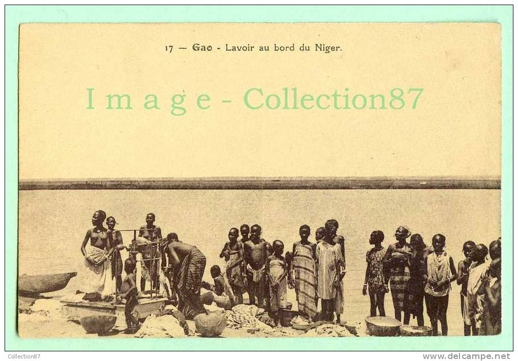 AFRIQUE - MALI - GAO - LAVOIR Sur Les BORDS Du NIGER - BAIGNADE Des ENFANTS - JEUNE FILLE NUE - NUDE - NU - Malí