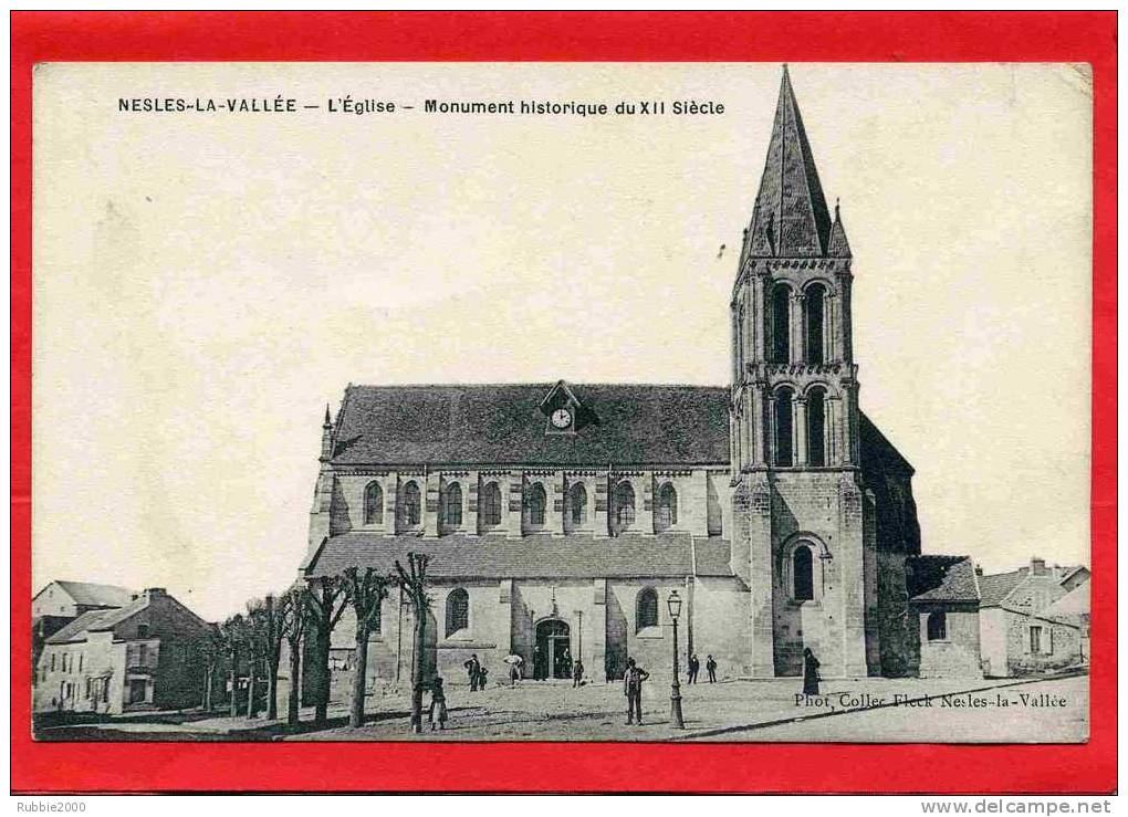 NESLES LA VALLEE L EGLISE CARTE EN TRES BON ETAT - Nesles-la-Vallée