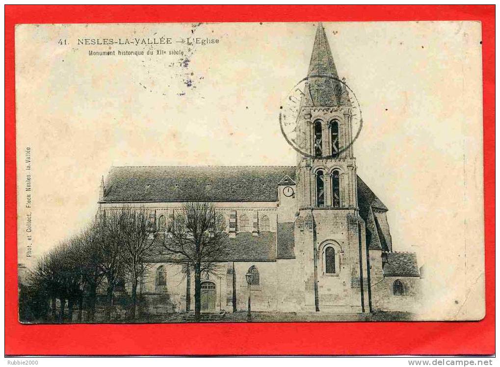 NESLES LA VALLEE 1904 L EGLISE - Nesles-la-Vallée