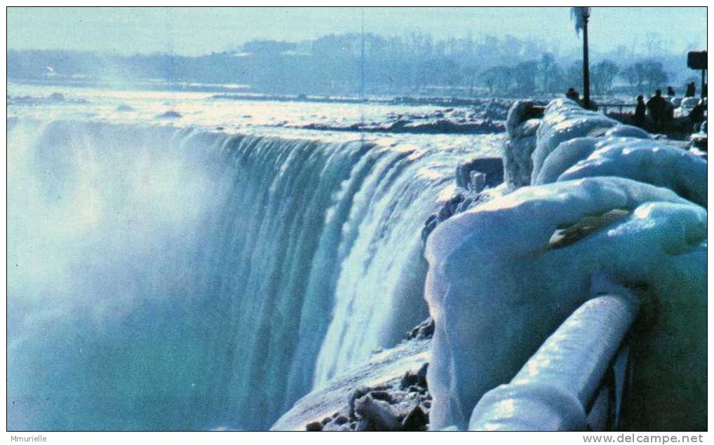 CANADA-HORSESHOE FALLS IN WINTER Taken From Niagara Falls Canada-MB - Modern Cards