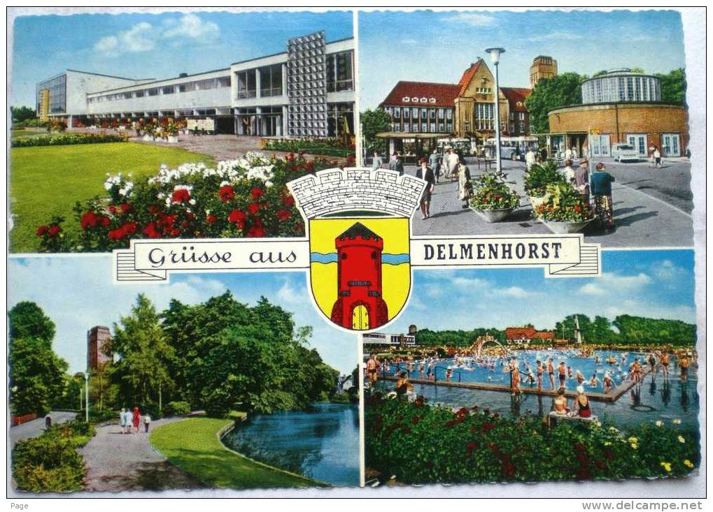 Delmenhorst,4-Bild-Karte,1968, - Delmenhorst