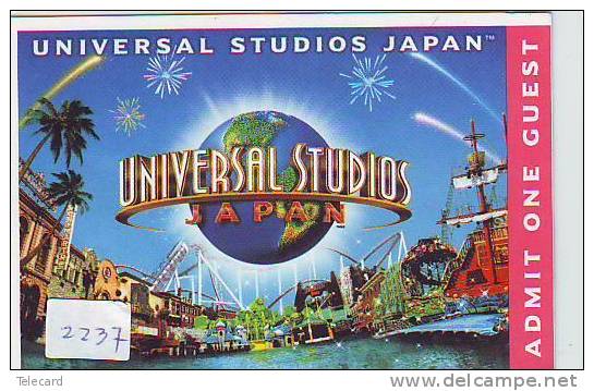 TICKET PASSPORT DISNEY Japon (2237) * JAPAN * PASS * UNIVERSAL STUDIOS *  CINEMA * FILM * MOVIE * KINO - Disney