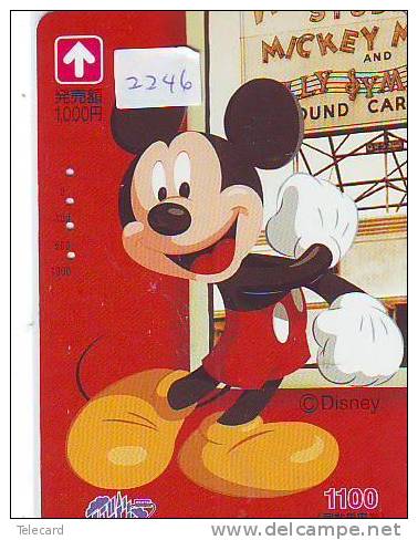 CARTE PREPAYEE DISNEY Japon (2246)  JAPAN * CARD * MICKEY MOUSE - Disney