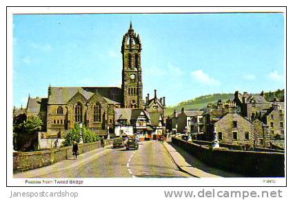 PEEBLES From The TWEED BRIDGE - Animated - Peeblesshire - The BORDERS - Scotland - Peeblesshire