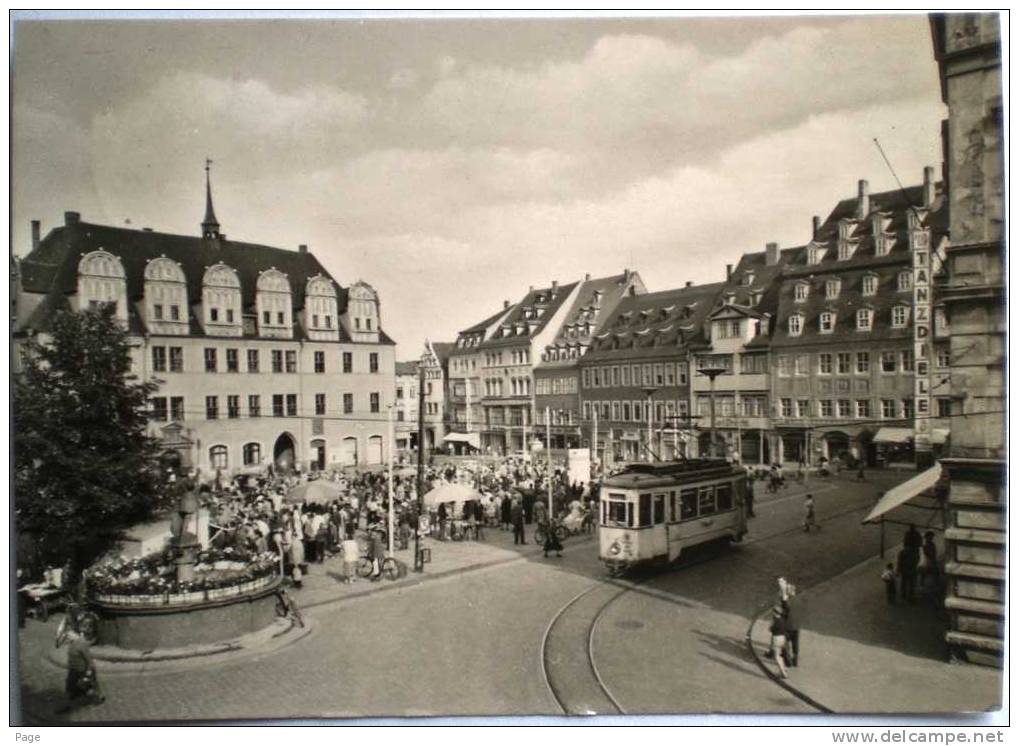 Naumburg,Wilhelm-Pieck-Platz,1967,Straßenbahn, - Naumburg (Saale)