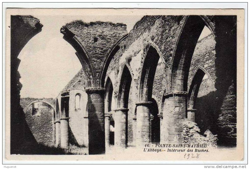 C - CARTE POSTALE - 29 - PLOUGONVELIN - POINTE ST MATHIEU - L ABBAYE - - Plougonvelin