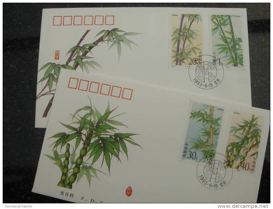 CHINA PEOPLE'S REPUBLIC FDC 1993 - 7(2) BAMBOOS BAMBUS BAMBOE BLANK - Altri & Non Classificati