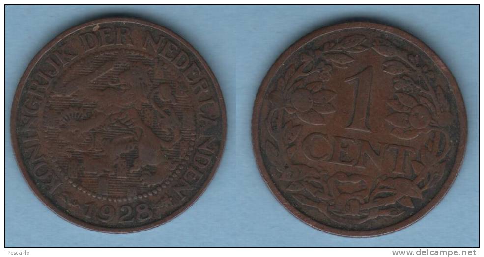 NEDERLAND - 1 CENT 1928 - WILHELMINA. - 1 Cent