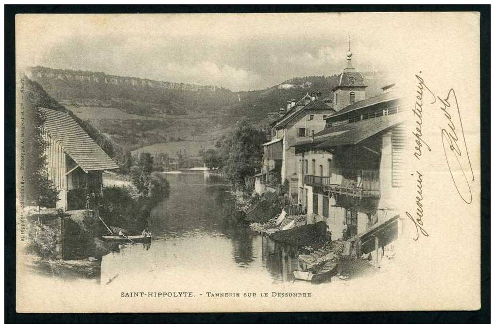 25-SAINT HIPPOLYTE-Tannerie Sur Le Desssonbre-scan Recto/verso - Saint Hippolyte