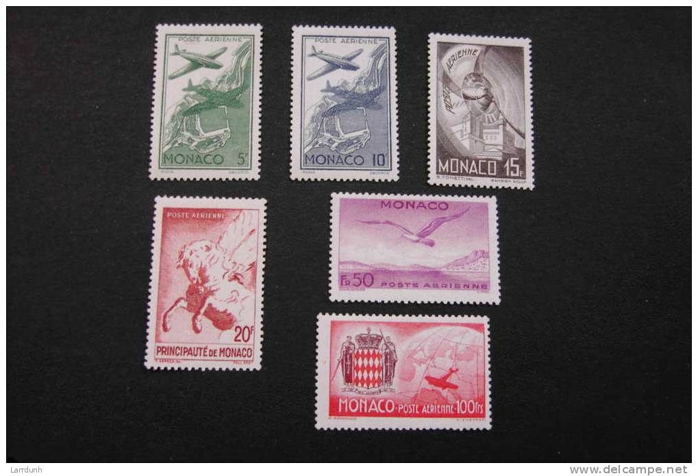 Monaco C2-7 Cpl Lightly Hinged Plane Pegasus Sea Gull Coat Of Arms 1942 A04s - Airmail