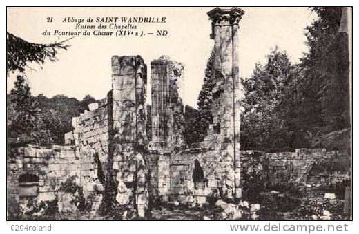 St Wandrille - Abbaye - Ruines Des Chapelles Du Pourtour Du Choeur - Saint-Wandrille-Rançon