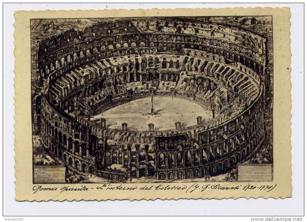 Ref 151 - ITALIE - ROMA Sparita - L'interno Del Colosseo (Carte Semi-moderne Grand Format) - Colosseum
