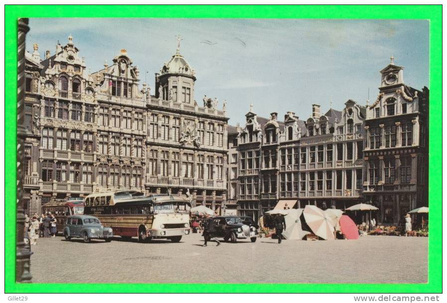 BRUXELLES - COIN DE LA GRAND´PLACE - ANIMÉE MARCHÉ - ÉDITION LE BERRURIER - - Marchés