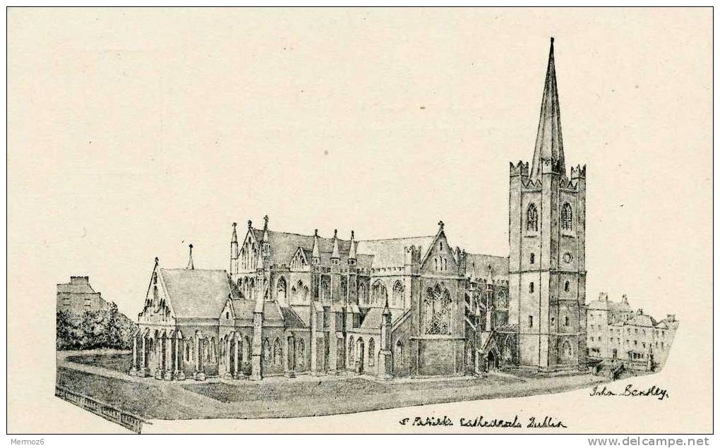 Dublin Cathedral Saint Patrick Illustration Bentley Irlande - Dublin