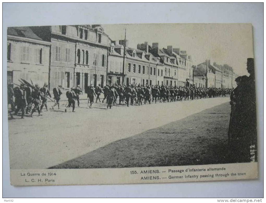 80 AMIENS PASSAGE INFANTERIE ALLEMANDE - Amiens