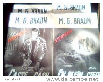 Lot De  4 Livres De MG BRAUN - Wholesale, Bulk Lots