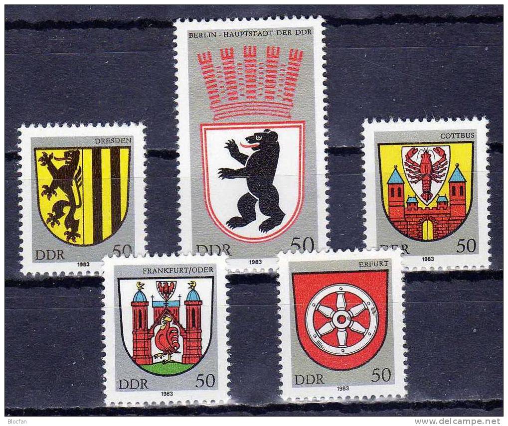 Gedenkblatt 750 Jahre Berlin Jubiläum 1987 DDR 2817/1 ** Plus GBl.298/1 SST 12€ Wappen Waps Documentation Set Bf Germany - 1e Dag FDC (vellen)