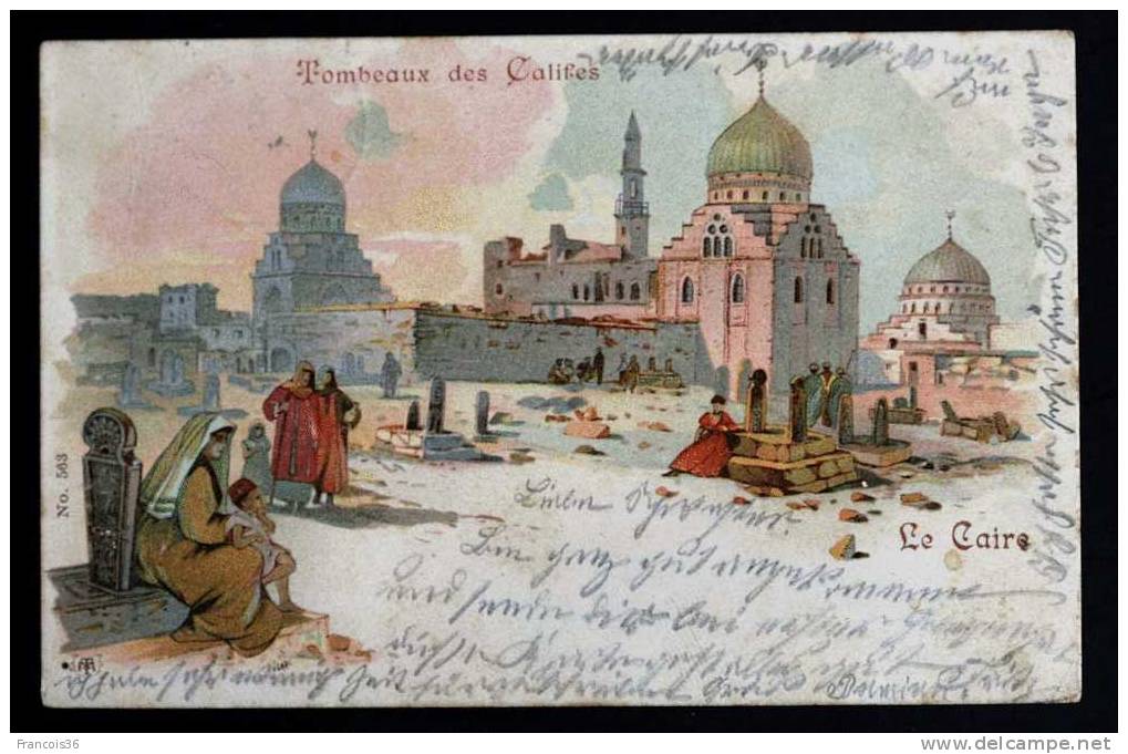 Egypte - Tombeaux Des Califes - Très Belle Carte Illustrée En Très Bon état - 1907 - Dos écrit - Autres & Non Classés