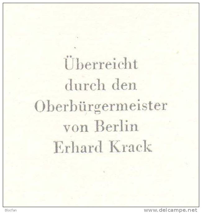 Gedenkblatt Jubiläum 1987 750 Jahre Berlin DDR 2972/5 ** Plus GBl.298/2 SST 16€ Bridge Document From Germany - 1st Day – FDC (sheets)