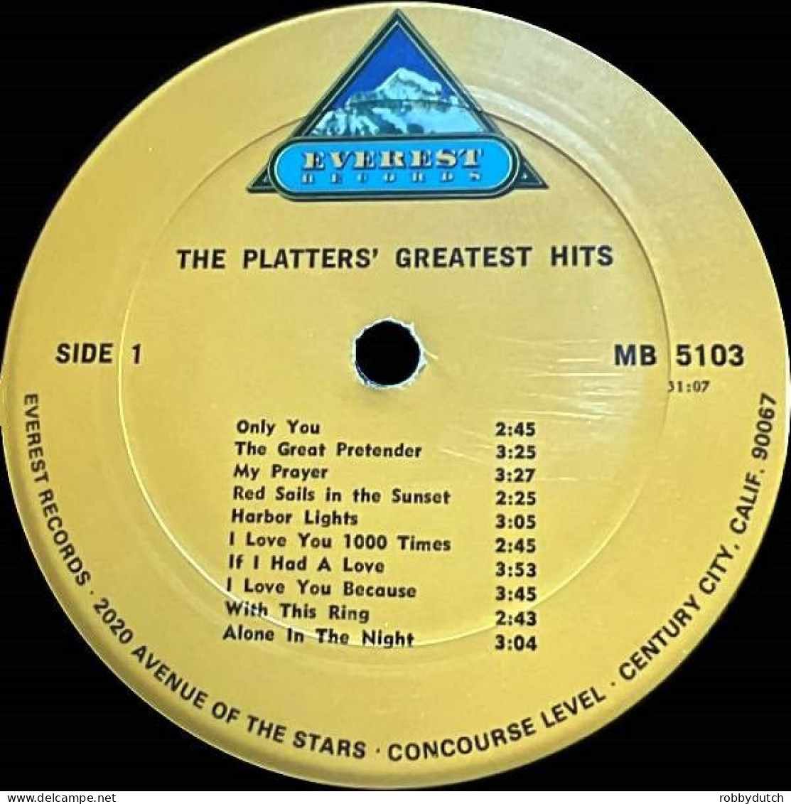 * LP *  THE PLATTERS - 20 GREATEST HITS - Soul - R&B