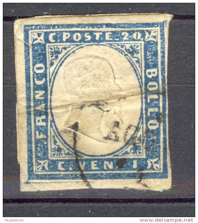 Italy Former States Sardinia 1862 Mi. 12a King Viktor Emanuel II €20,- - Sardinien