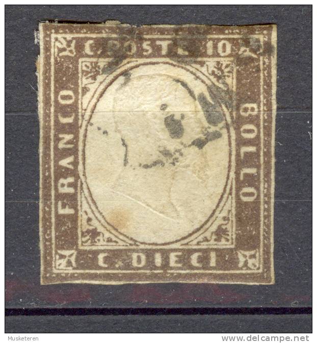 Italy Former States Sardinia 1862 Mi. 11c King Viktor Emanuel II €250,- - Sardaigne