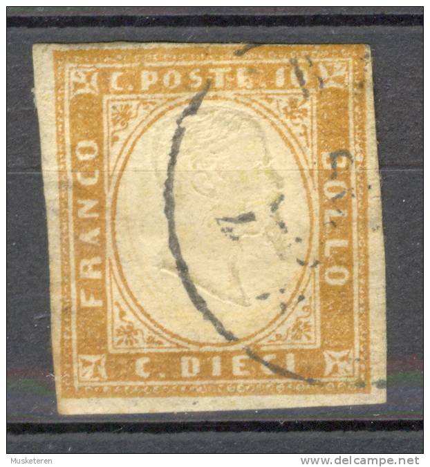 Italy Former States Sardinia 1862 Mi. 11a King Viktor Emanuel II €12,- - Sardaigne