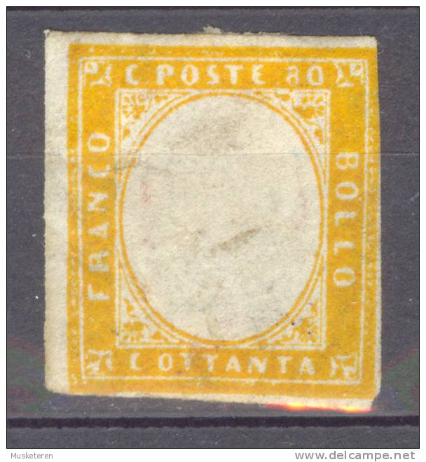 Italy Former States Sardinia 1862 Mi. 14a King Viktor Emanuel II MH €30,- - Sardaigne