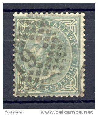 Italy Kingdom 1863 Mi. 16 King Viktor Emanuel II Deluxe Number Cancel 19 !! - Usados