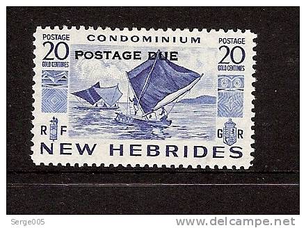 NOUVELLES HEBRIDES    VENTE No P2  /  44  MH*   Postage Due 1953 - Other & Unclassified