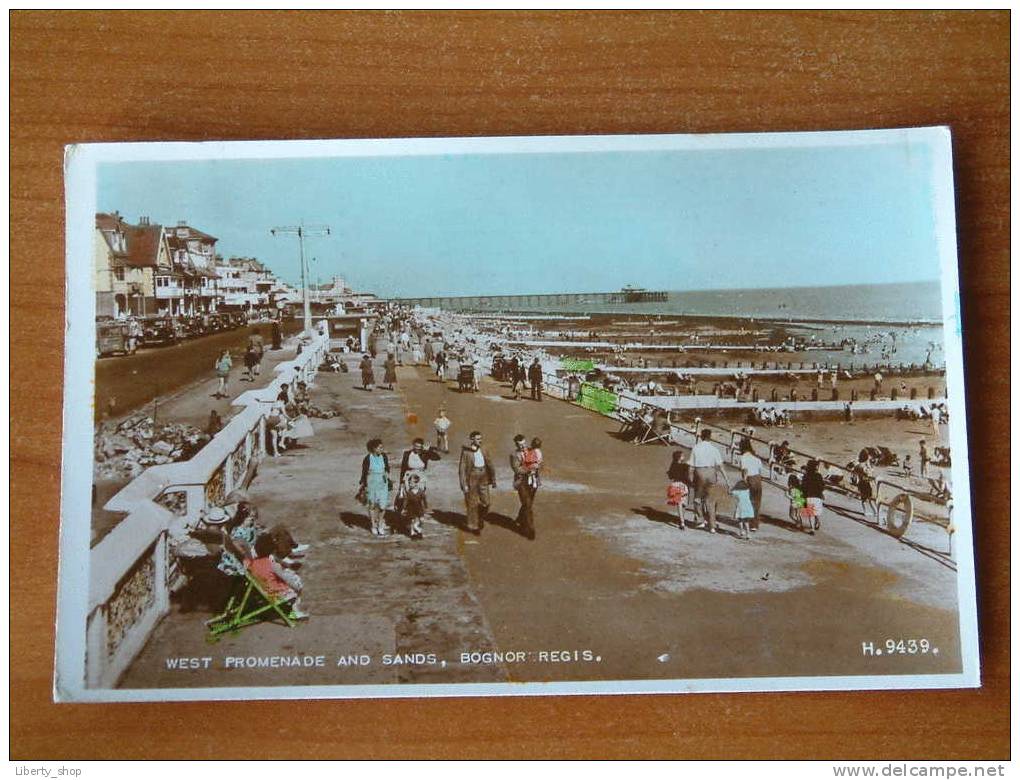 WEST PROMENADE AND SANDS, BOGNOR REGIS -  Anno 1955 !! - Bognor Regis