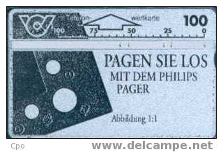 # AUSTRIA 61 Philips Pager 100 Landis&gyr 08.93 Tres Bon Etat - Autriche