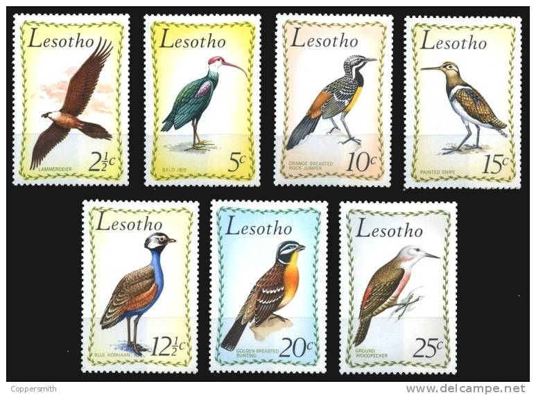 (001) Lesotho  Birds / Vögel / Oiseaux / Vogels  ** / Mnh  Michel  105-11 - Lesotho (1966-...)