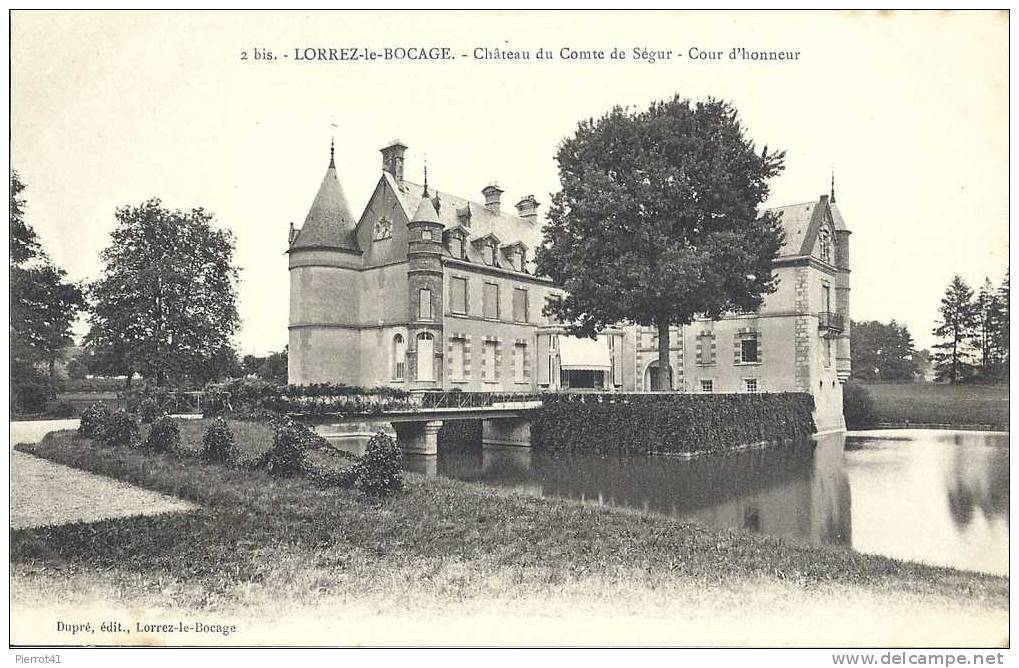 LORREZ LE BOCAGE  Chateau Du Comte De Segur - Lorrez Le Bocage Preaux