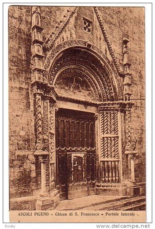 PGL 1418 - ASCOLI PICENO CHIESA DI S. FRANCESO (1926) - Ascoli Piceno