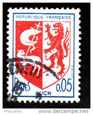 FRANCE  1966  -   Y&T  1468  -  Armoiries Auch   -  Oblitéré - 1941-66 Armoiries Et Blasons