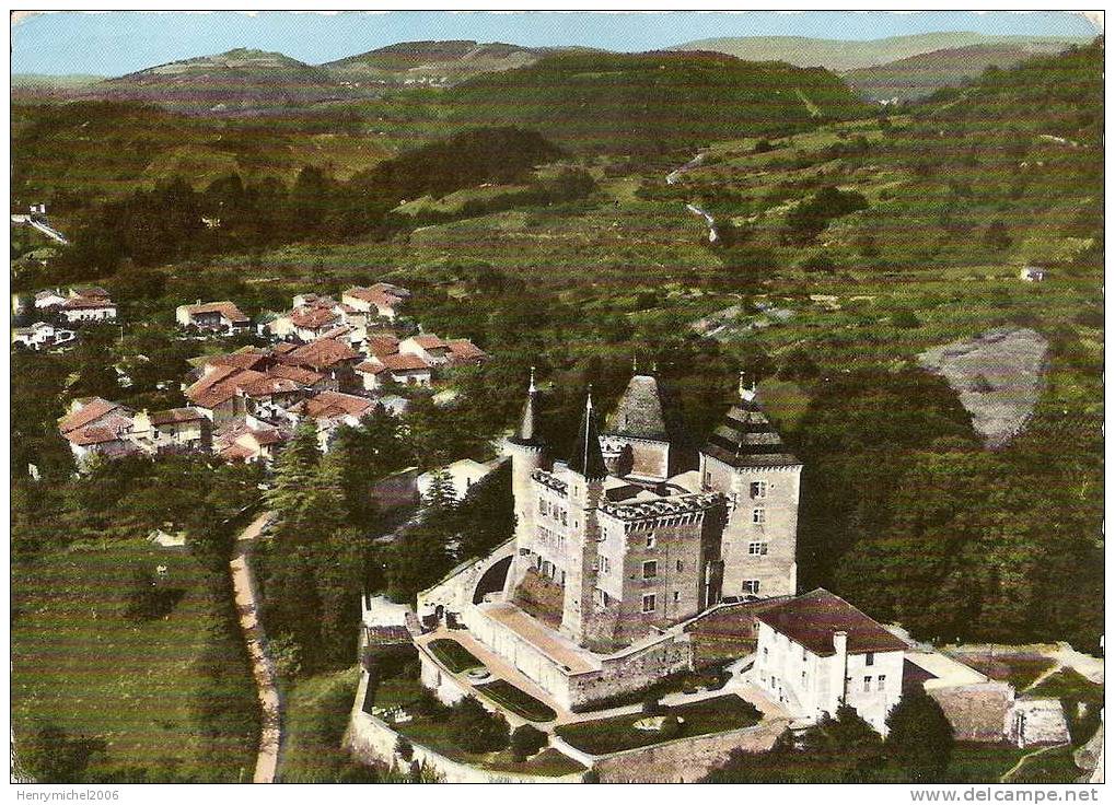 01 Ain St Jean Le Vieux Vue Aérienne Du Chateau De Varey - Non Classés