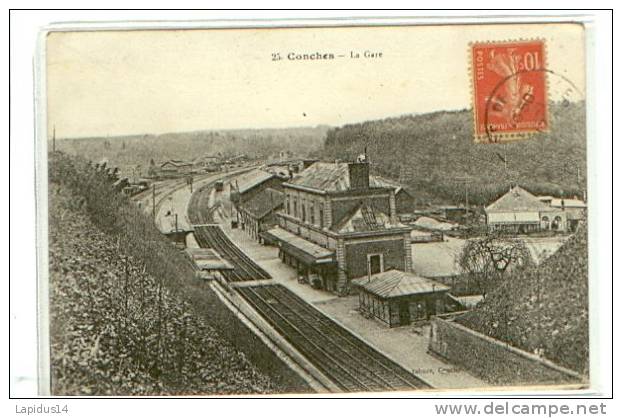 L  848/  CPA   CONCHES    (27)   LA GARE - Conches-en-Ouche